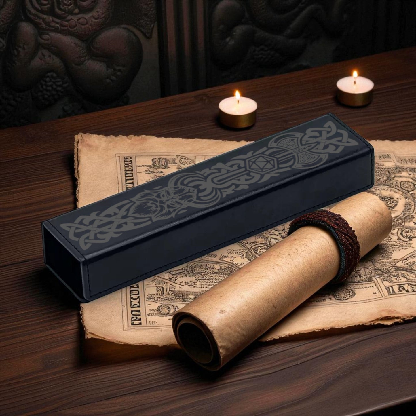 Barbarian Unleashed Faux Leather Dice Vault