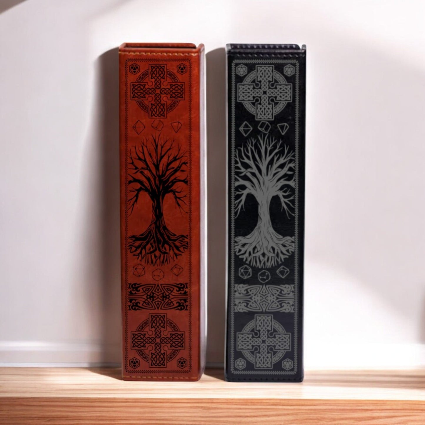 Druid Tree of Life Faux Leather Dice Vault