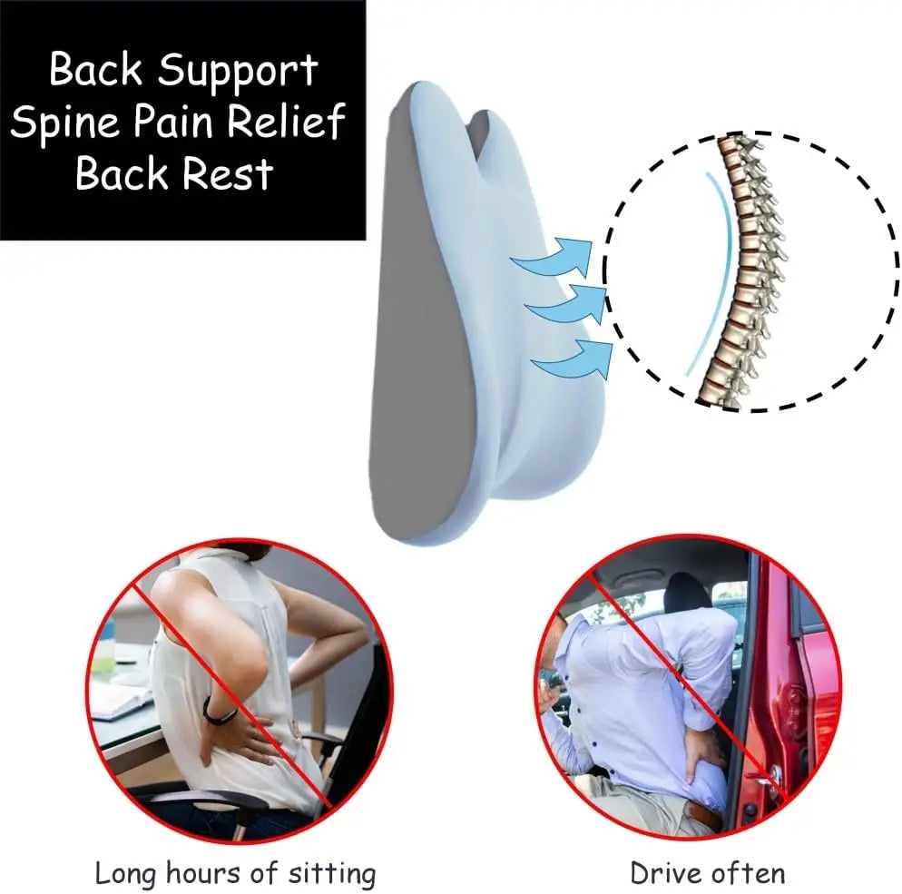 Plus Size Lower Ba Support for Office Chair, Ergonomic Ba Support for Office Chair Women W. Ba Pain, Memory Foam Filling Car