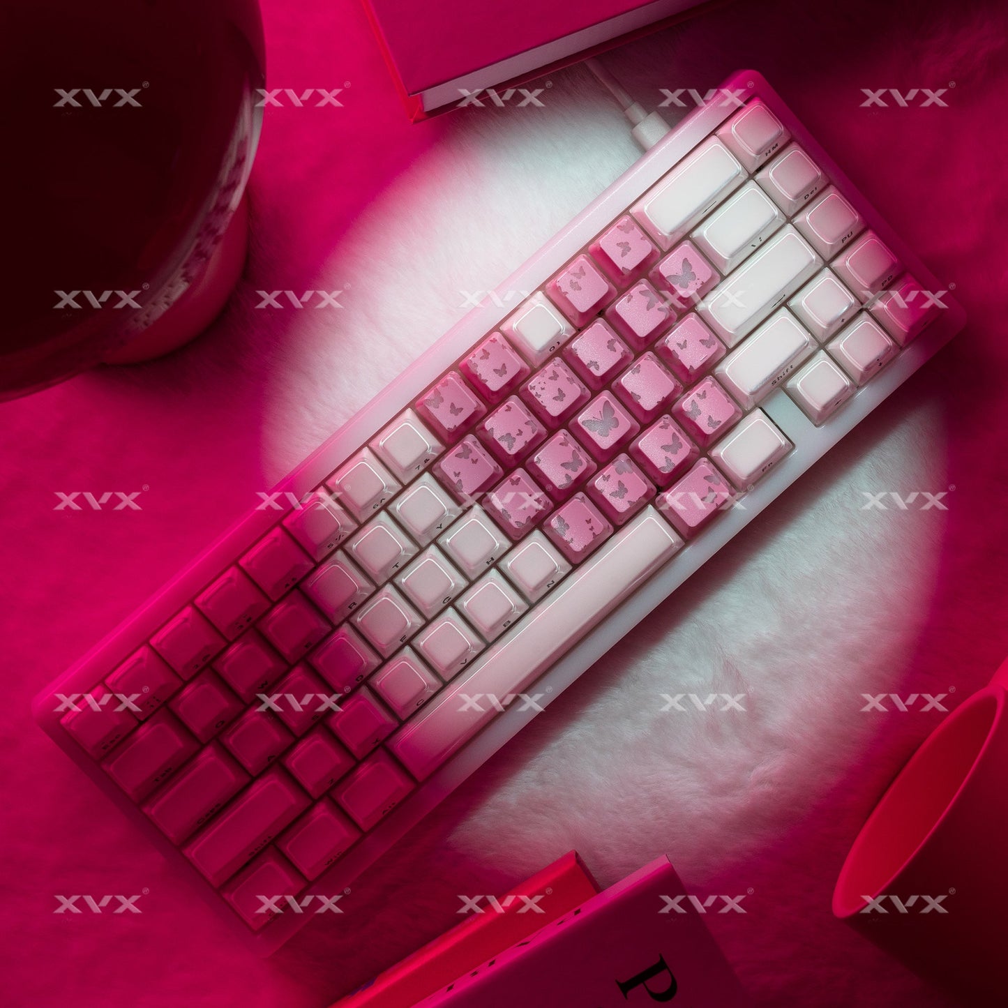 XVX FlutterBloom OEM Profile IMD-Tech Keycaps 21-Key
