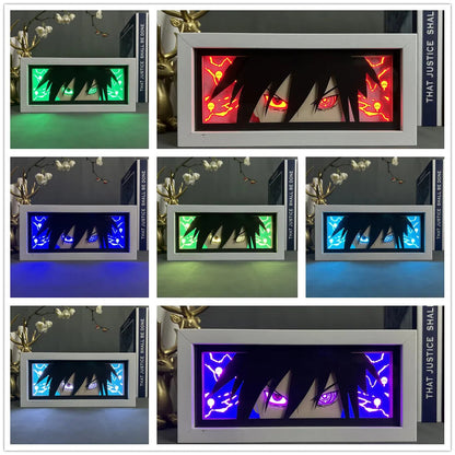 3D Naruto LED Light Box: Action Figures Lamp