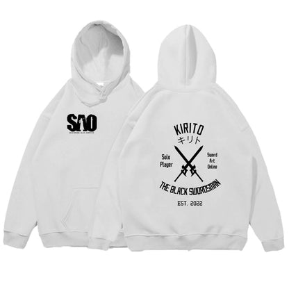 Sword Art Online Hoodie Loose Casual Hooded Sweatshirt