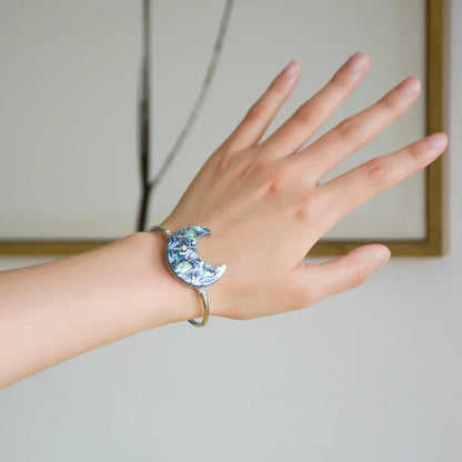 Abalone Shell Moon Bracelet