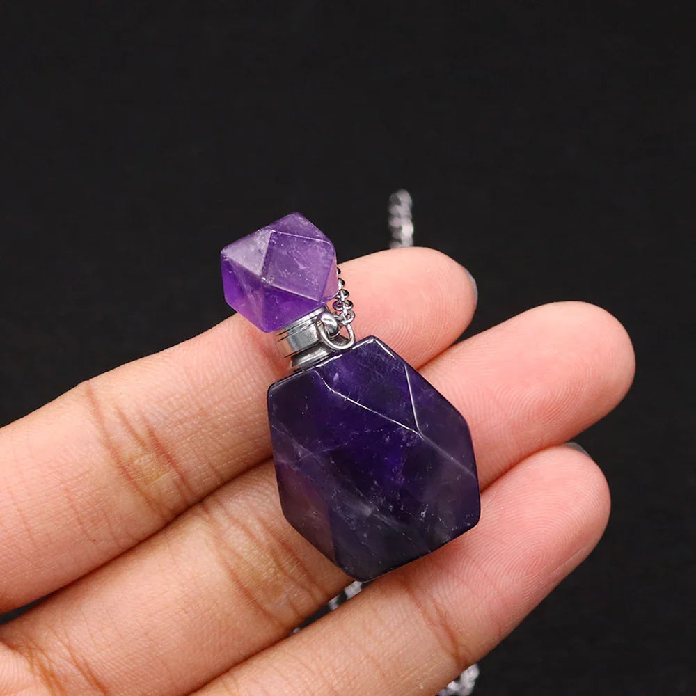 Crystal Potion Bottle Necklaces