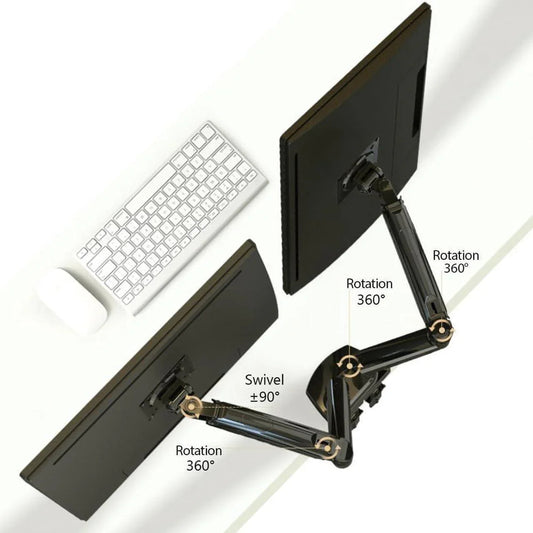 Rehisk Dual Monitor Mount for 15-32 Inch Screens - F160