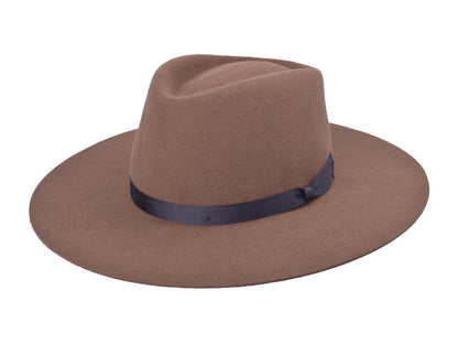 Wool Felt Flat Brim Hat Trendly Giza