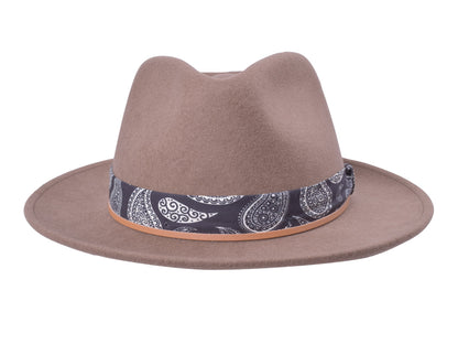 Casual Wool Felt Fedora Hat Lash