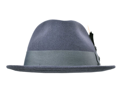 Wool Felt Fedora Hat Classic Roma Stingy