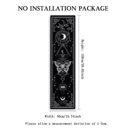 Witchy Sun & Moon Banner Tapestry