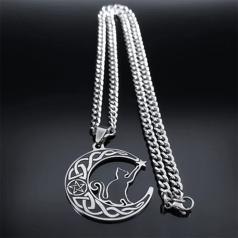 Celtic Moon Design Necklaces