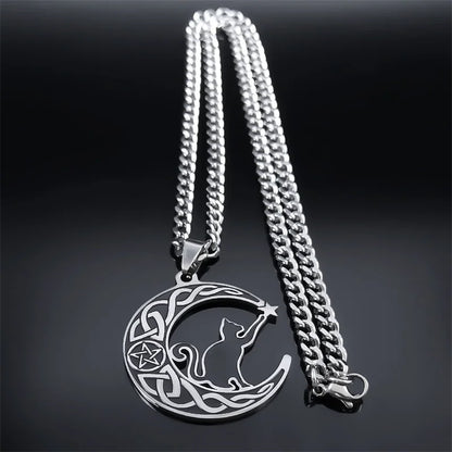 Celtic Moon Design Necklaces