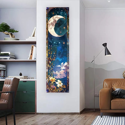 Witchy Sun & Moon Banner Tapestry