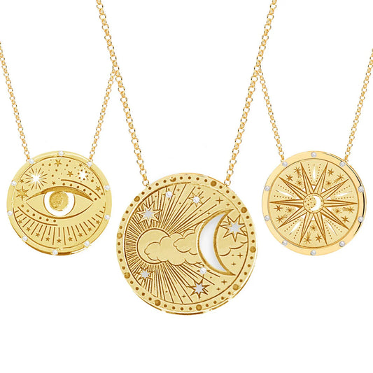 Gold Boho Design Necklaces