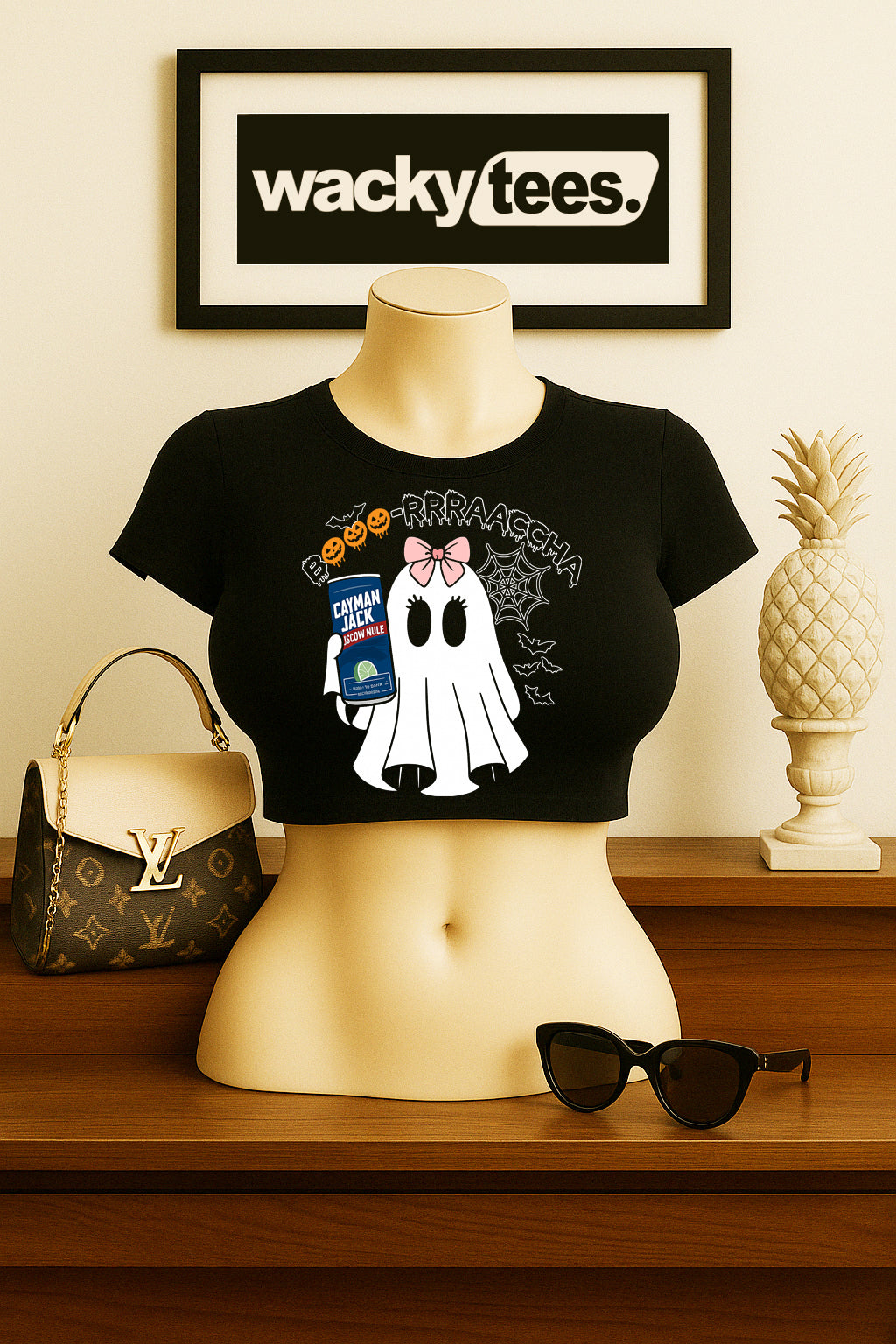 Booorrraacha Lady Drunk Ghost Drink Halloween Boracha Graphic Tee Shirt