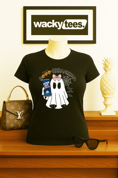 Booorrraacha Lady Drunk Ghost Drink Halloween Boracha Graphic Tee Shirt