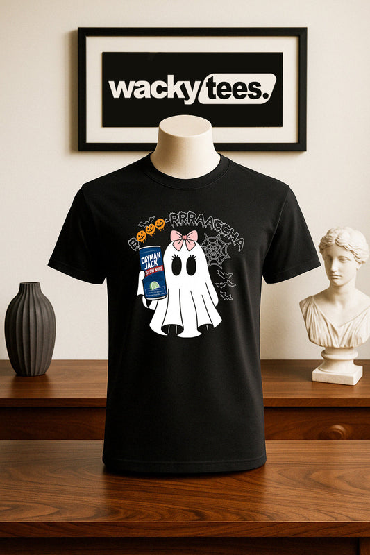 Booorrraacha Lady Drunk Ghost Drink Halloween Boracha Graphic Tee Shirt
