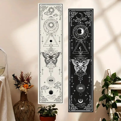 Witchy Sun & Moon Banner Tapestry