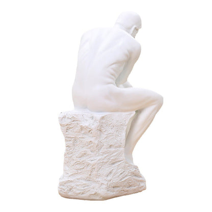 Thinker Sculpture Statue Thinker Art Bookshelf Decoration Creative Resin Decorations