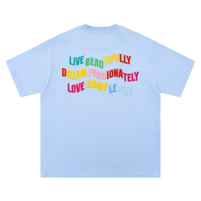 Short Sleeve T-Shirt Men's Summer Casual  Sleeve Couple