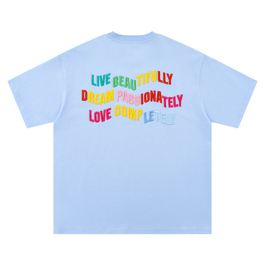 Short Sleeve T-Shirt Men's Summer Casual  Sleeve Couple