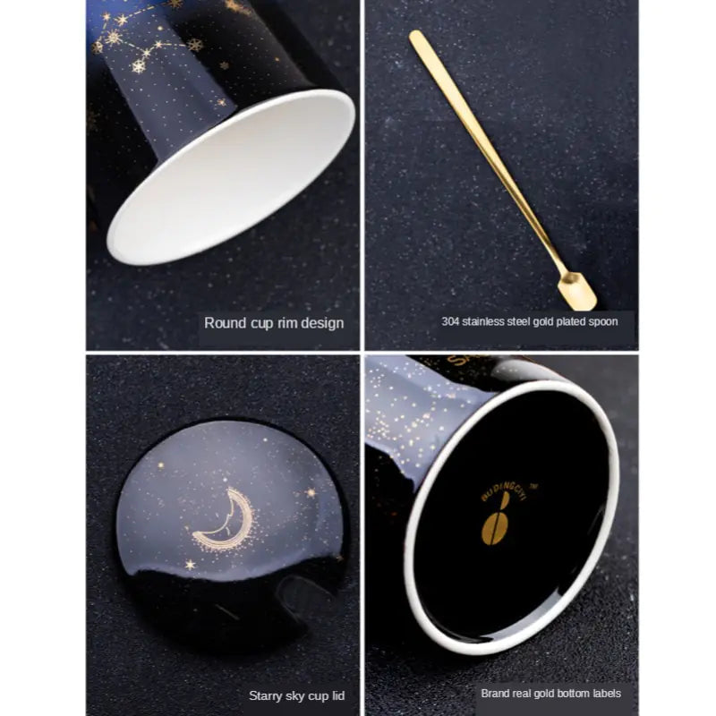 12 Constellations Creative Mug w/ Spoon