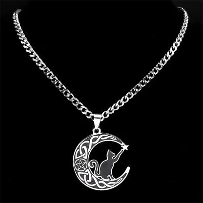 Celtic Moon Design Necklaces