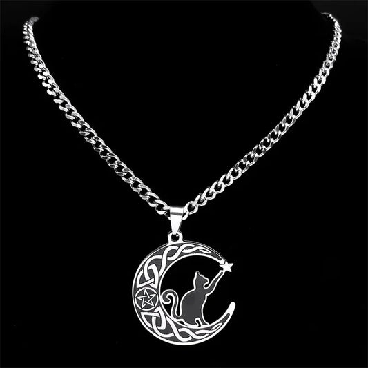 Celtic Moon Design Necklaces