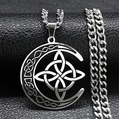 Celtic Moon Design Necklaces