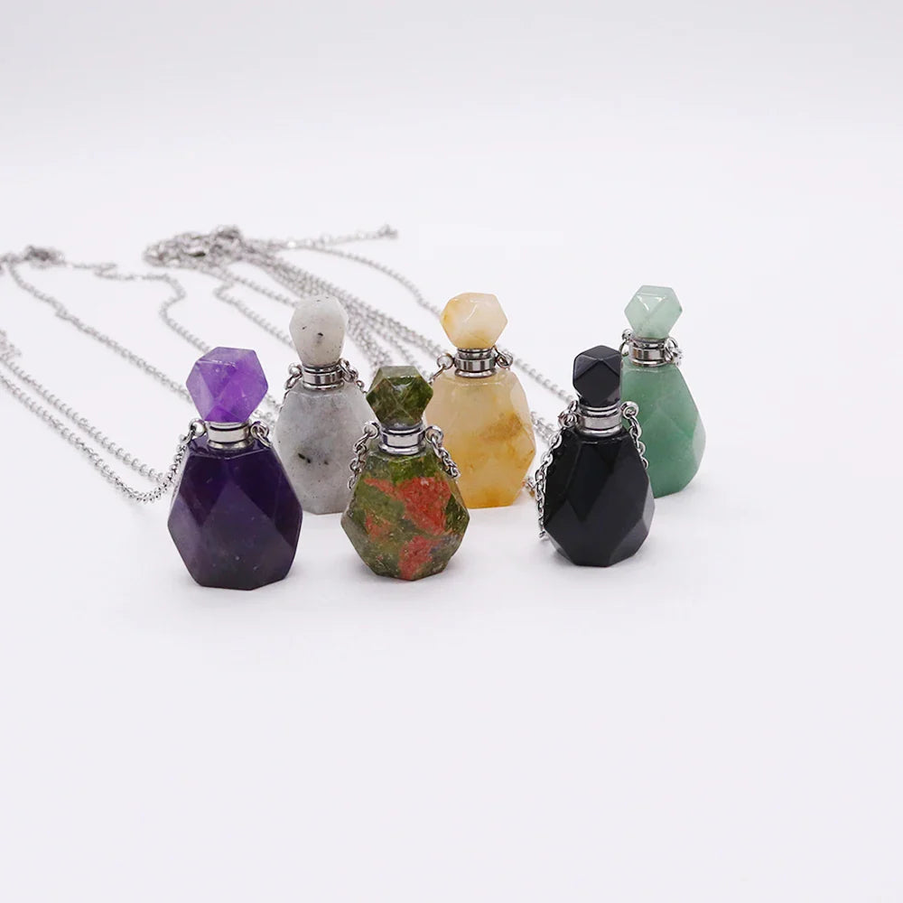 Crystal Potion Bottle Necklaces