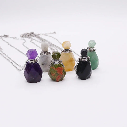 Crystal Potion Bottle Necklaces