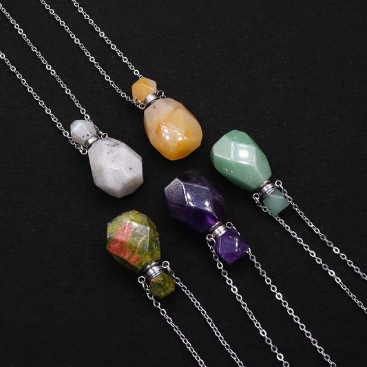 Crystal Potion Bottle Necklaces