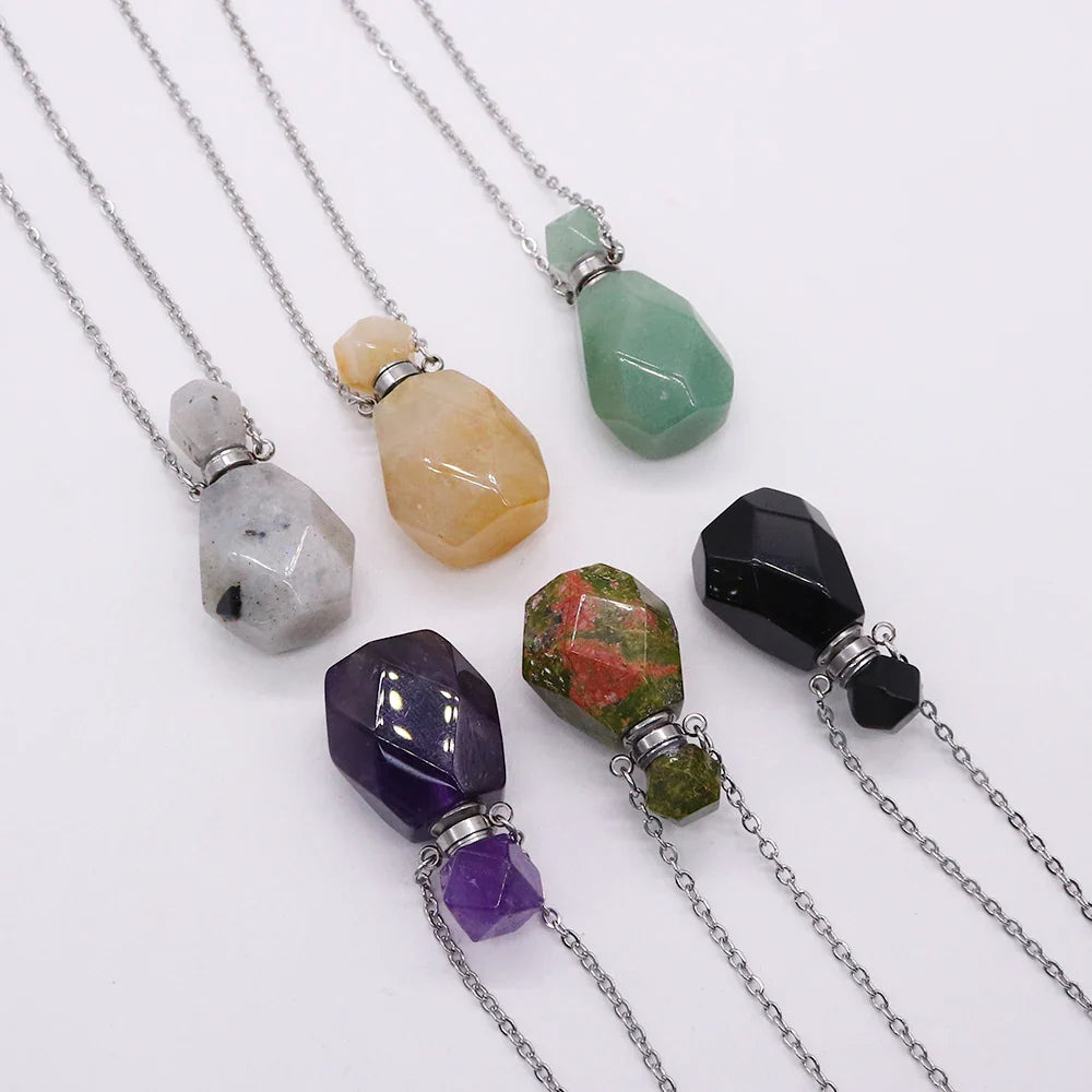 Crystal Potion Bottle Necklaces