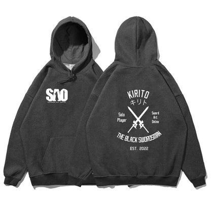 Sword Art Online Hoodie Loose Casual Hooded Sweatshirt