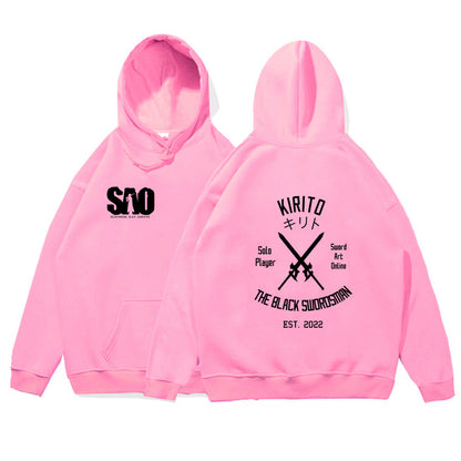 Sword Art Online Hoodie Loose Casual Hooded Sweatshirt