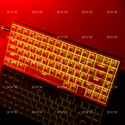 XVX PRISM Shine-Through  Double shot Cherry Profile PBT Keycap Set 142-key