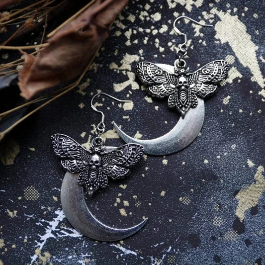 Death Moth Earrings