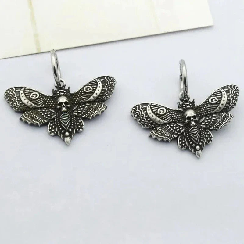 Death Moth Earrings
