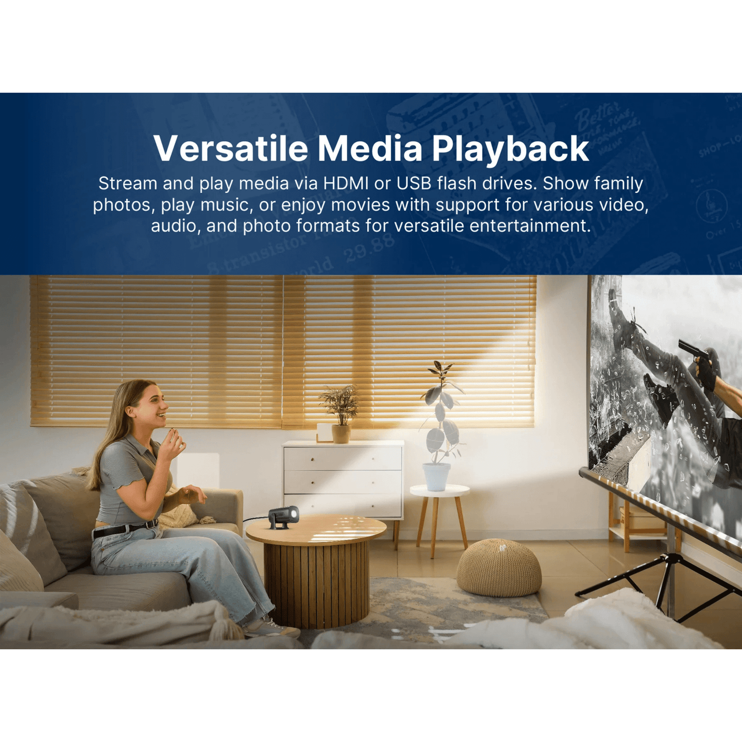 Emerson 120" Home Theater LCD Projector