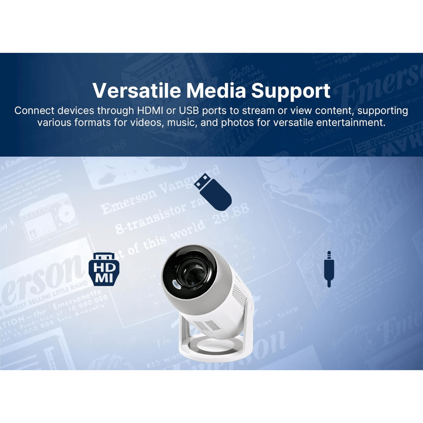 Emerson 150" Home Theater LCD Projector