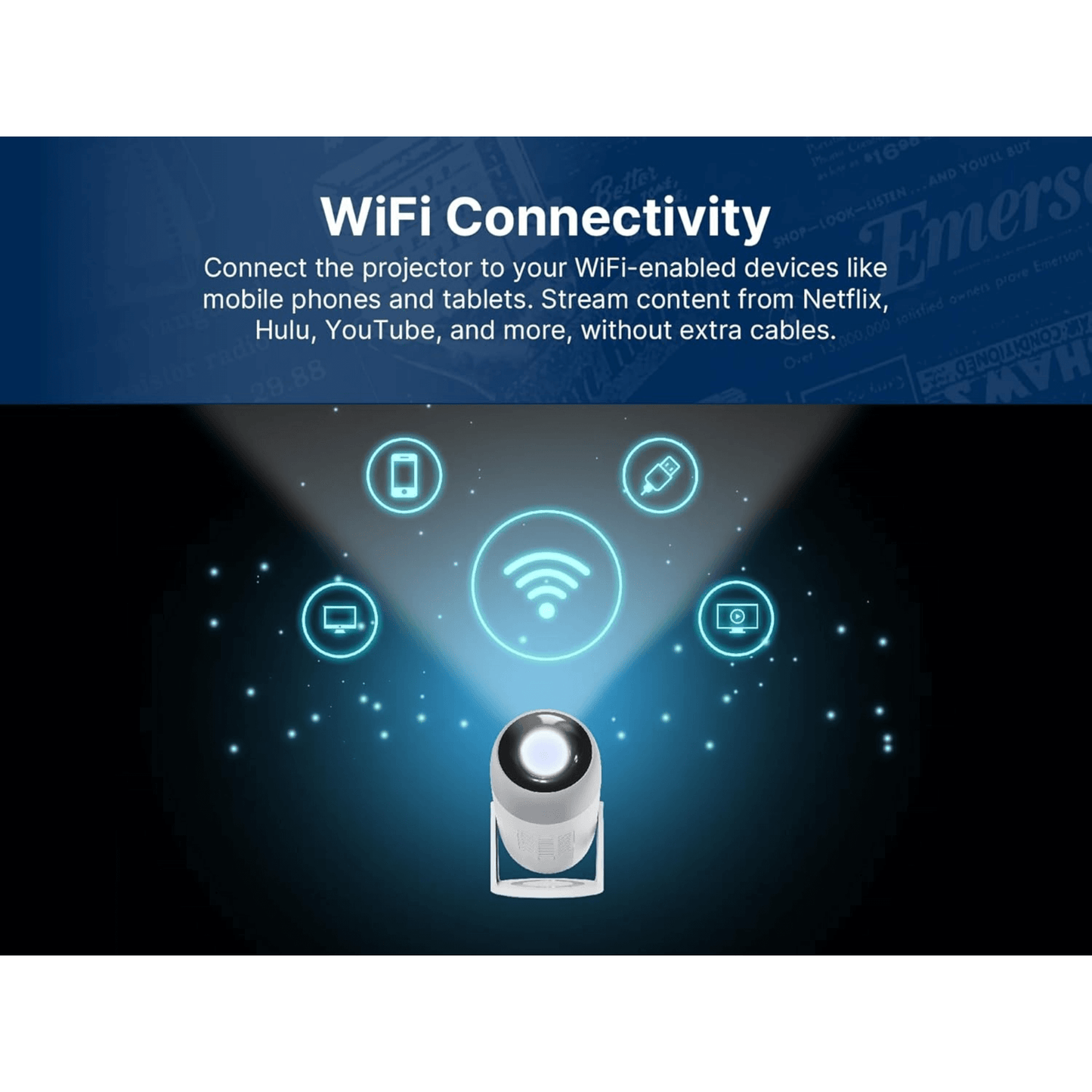 Emerson 150" Home Theater LCD Projector Combo