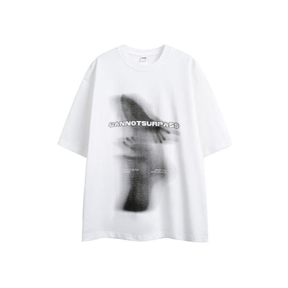 Abstract Art Printed Men's and Women's Loose Short Sleeves