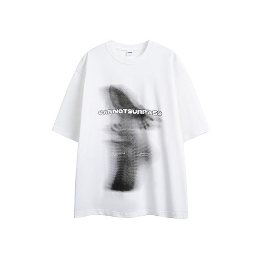 Abstract Art Printed Men's and Women's Loose Short Sleeves