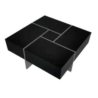 Elegant Square Coffee Table with Concealed Storage