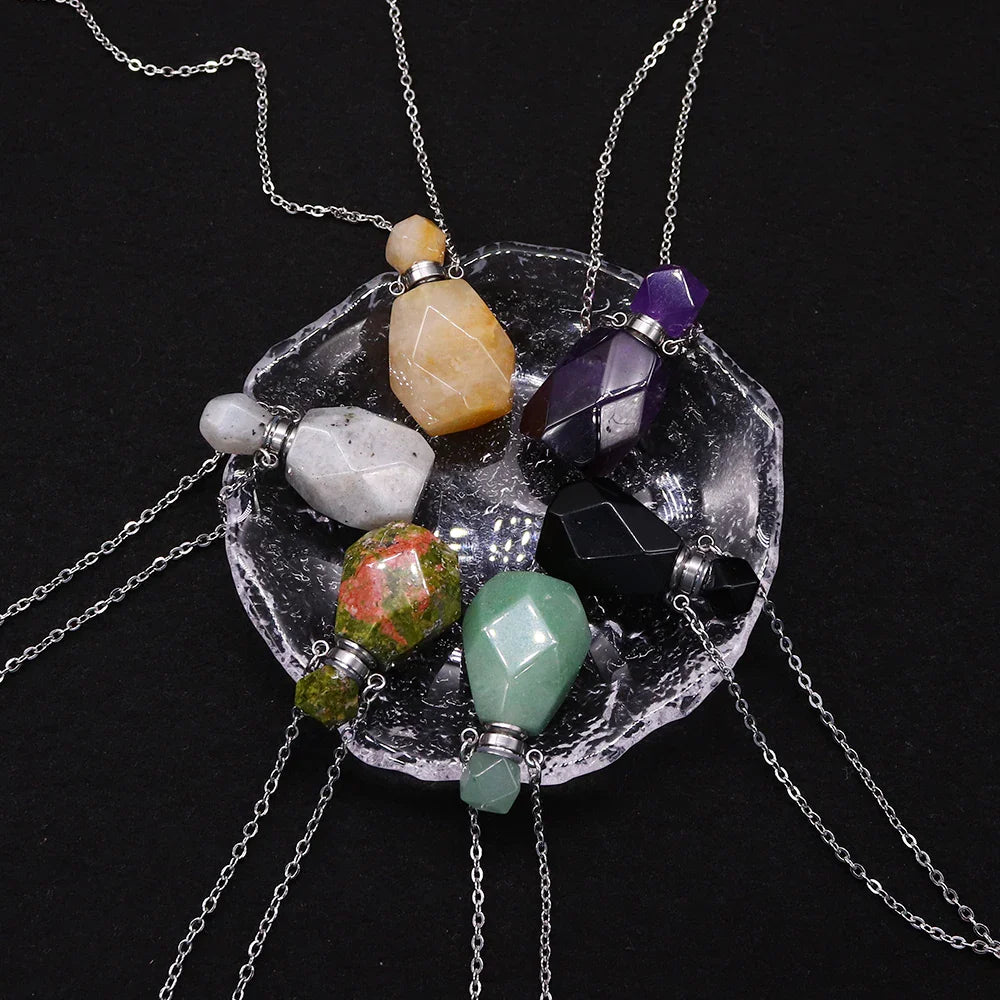 Crystal Potion Bottle Necklaces