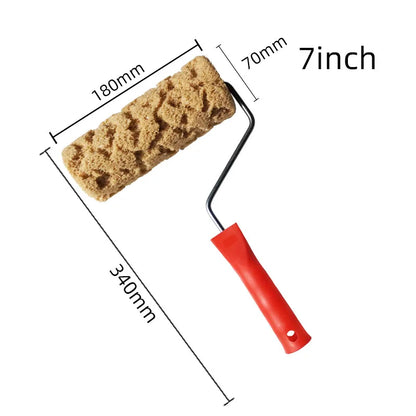 6inch 7inch 8inch Foam Paint Roller Brush Sponge Artificial-Seaweed Textured Rollers for Wall Decoration Patterned Painter Tools