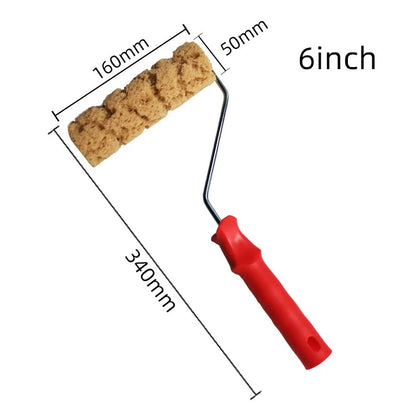 6inch 7inch 8inch Foam Paint Roller Brush Sponge Artificial-Seaweed Textured Rollers for Wall Decoration Patterned Painter Tools