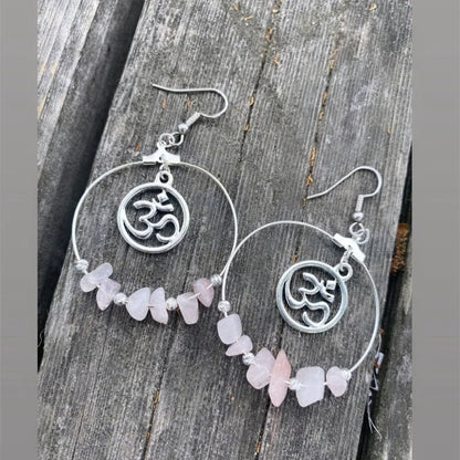 Crystal Crescent Moon Earrings
