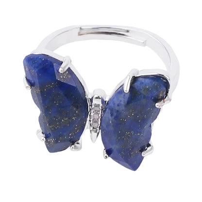 Crystal Butterfly Necklace & Ring