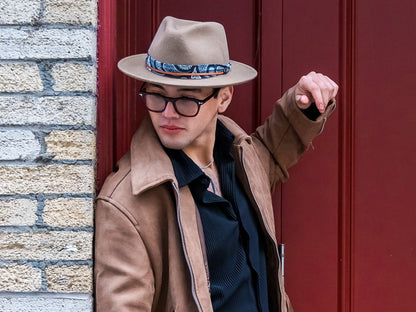 Casual Wool Felt Fedora Hat Lash