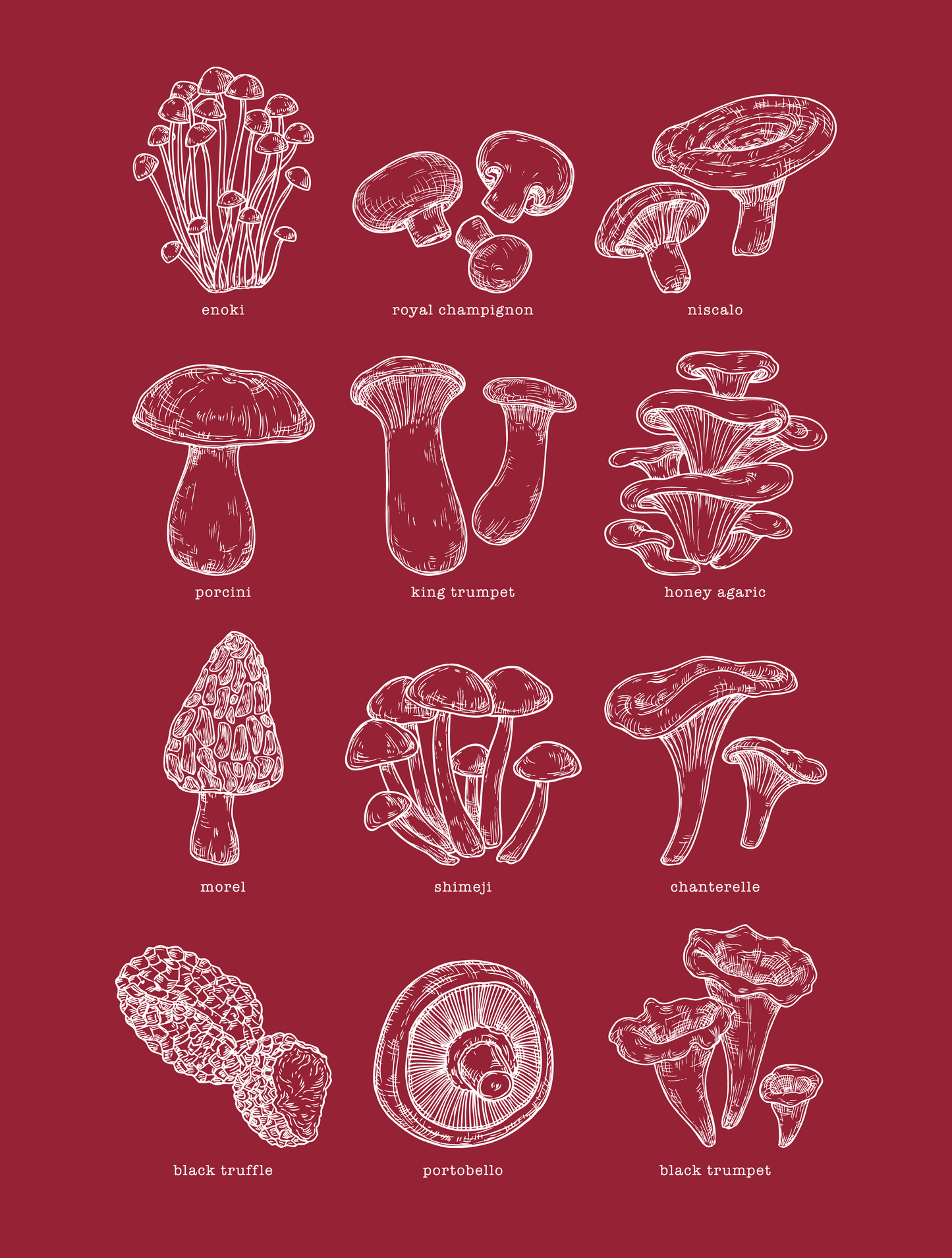 Mycology · White Ink · Unisex T-Shirt